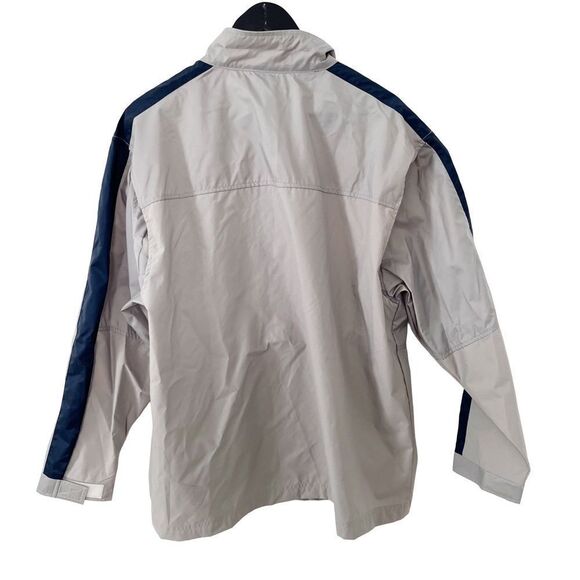 Nike Grey Navy Sports Water Resistant Swoosh Performance Windbreaker Jacket - Picture 2 of 11
